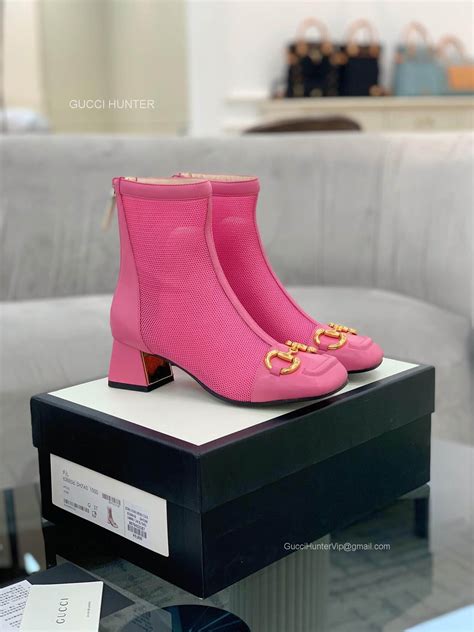 gucci leather ankle boots replica|Gucci high heel boots.